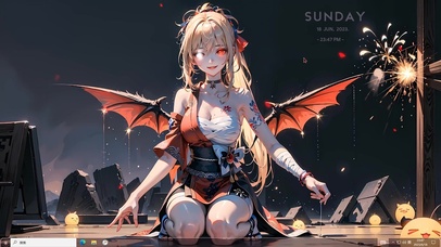 4k暗黑恶魔宵宫纯欲美少女