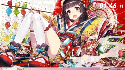 和服公主  可爱少女 短腿袜