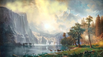 4K 唯美护眼高山湖畔鹿溪