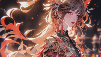 4KHD,国风京剧炫彩少女