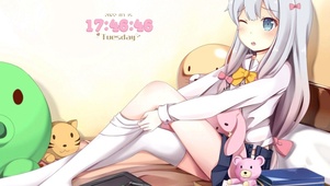 白丝美腿美少女