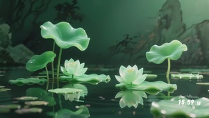 清新荷花