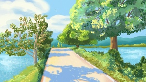 湖中小径