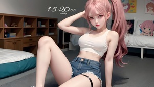 马尾少女