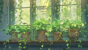 窗台绿植