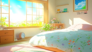 温馨卧室阳光