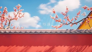 墙外桃花开