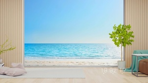 蔚蓝海边