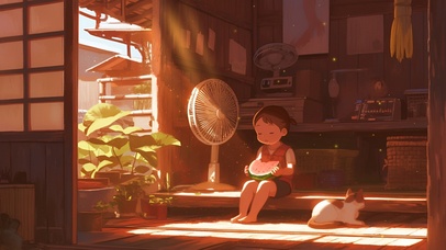 夏日童年的午后时光