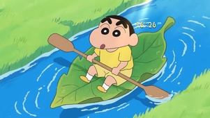 夏日划船小新
