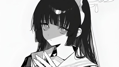 霞沢美游-黑白冷漠少女