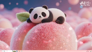 小熊猫 最爱大蜜桃 
