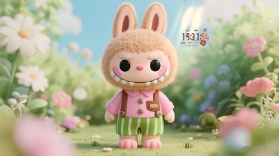 可爱背带裤拉拉布