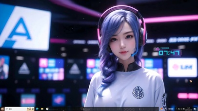 4k电竞主持人女孩