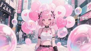 粉色爱心