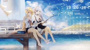海滩与鱼