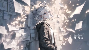 唯美纸墙少女