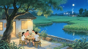童年乡村夏夜