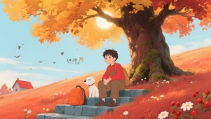 秋天树下