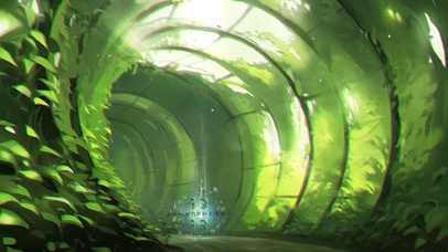 护眼绿色魔法隧道