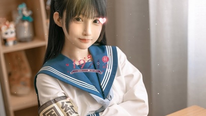 教室里清纯就K制服学妹