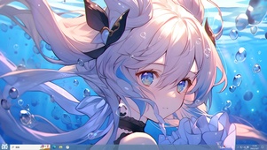 水中可爱少女