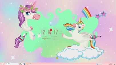 彩虹白云小马马主题壁纸