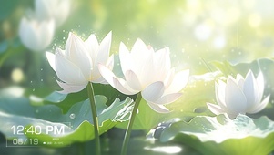 纯洁的荷花仙子