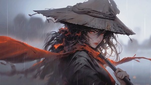雨中女侠