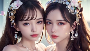 可爱姐妹花