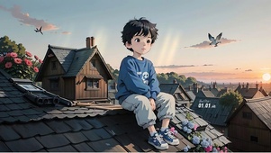 享受落日时分