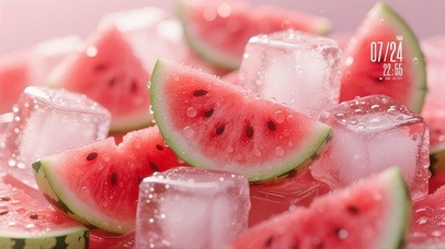 夏日冰镇西瓜 