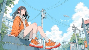 春天阳光少女