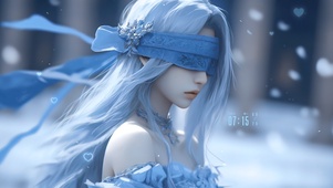 4K清纯气质蒙眼女神