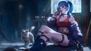 双马尾女孩