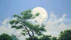 皓月当空