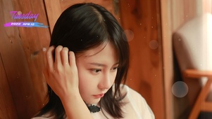 清纯短发美女