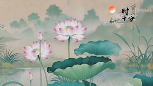 清新荷花