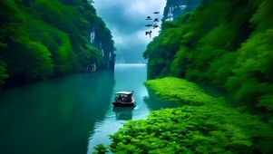 峡谷河流