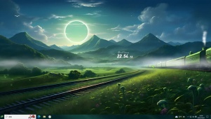 4K 月色下的火车	