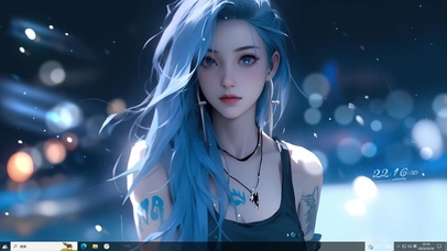 蓝发美女金克斯