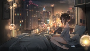 微光中的少女