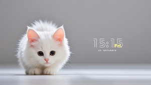 蹲着不想上班的猫猫