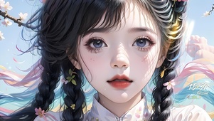 马尾可爱少女