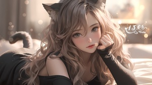 纯欲猫耳美女