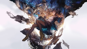水墨画女孩