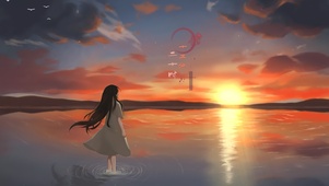 望着你离去的地方