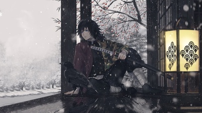 鬼灭之刃-富冈义勇-雪季