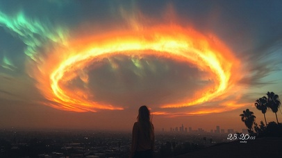 奇幻天空-火圈云