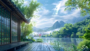 归隐竹林小屋